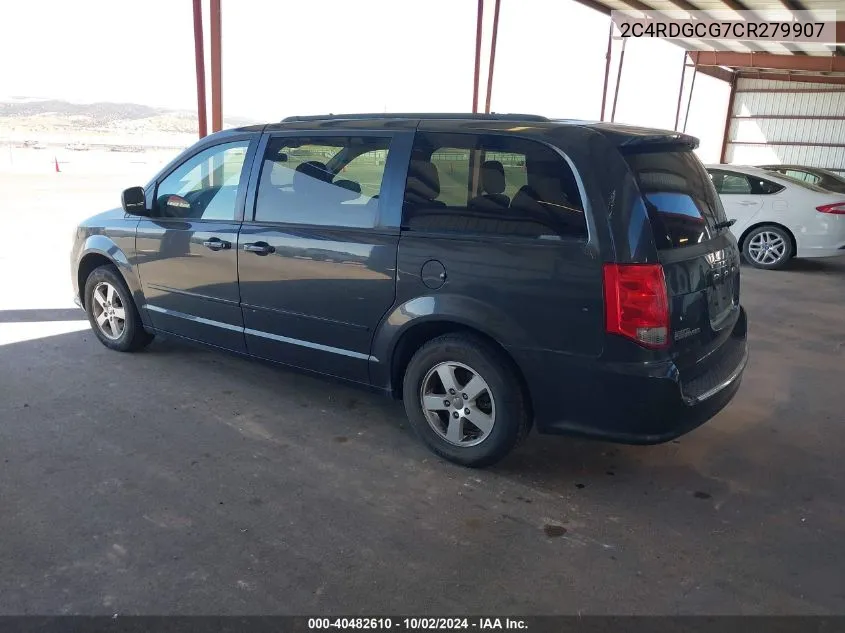 2012 Dodge Grand Caravan Sxt VIN: 2C4RDGCG7CR279907 Lot: 40482610