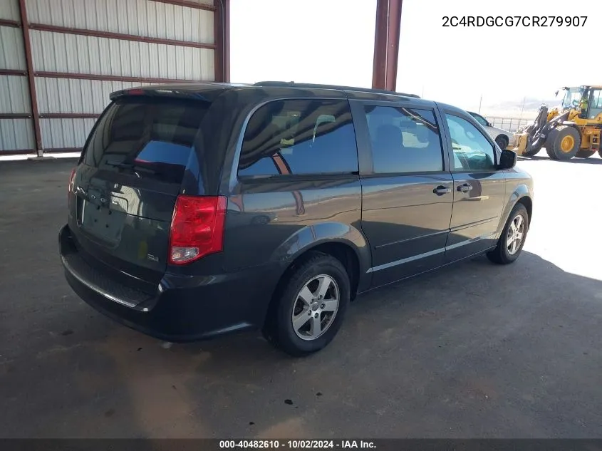 2C4RDGCG7CR279907 2012 Dodge Grand Caravan Sxt