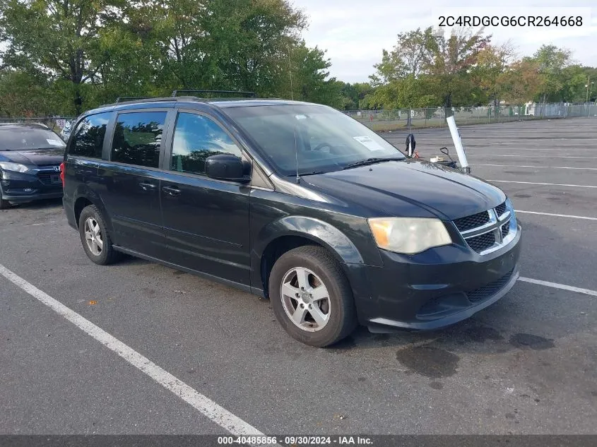 2012 Dodge Grand Caravan Sxt VIN: 2C4RDGCG6CR264668 Lot: 40485856