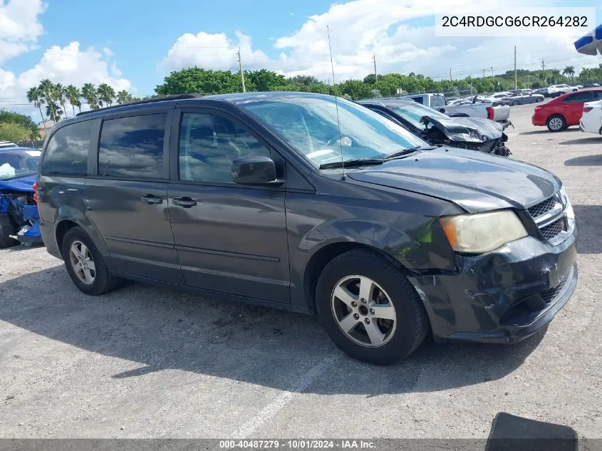 2012 Dodge Grand Caravan Sxt VIN: 2C4RDGCG6CR264282 Lot: 40487279