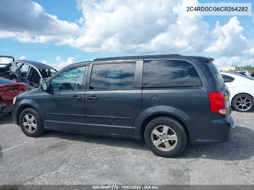 2012 Dodge Grand Caravan Sxt VIN: 2C4RDGCG6CR264282 Lot: 40487279