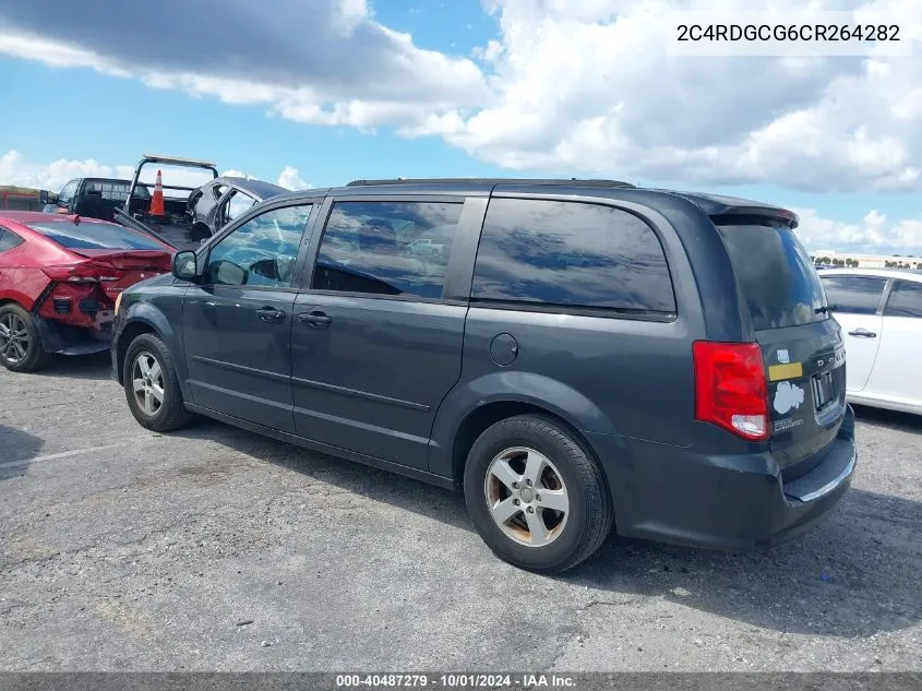 2012 Dodge Grand Caravan Sxt VIN: 2C4RDGCG6CR264282 Lot: 40487279