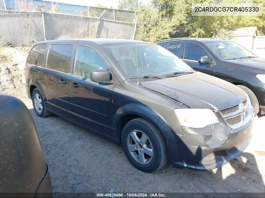 2C4RDGCG7CR405330 2012 Dodge Grand Caravan Sxt