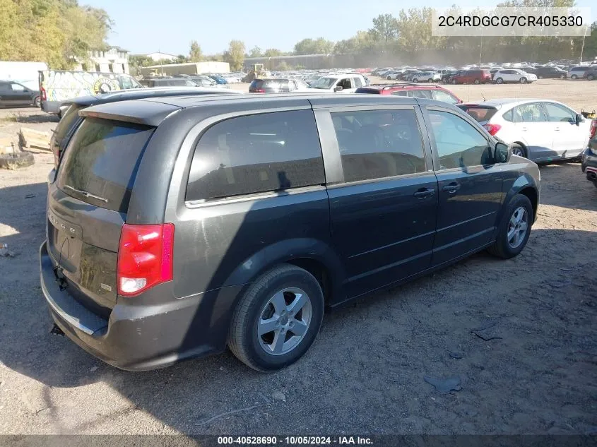 2C4RDGCG7CR405330 2012 Dodge Grand Caravan Sxt