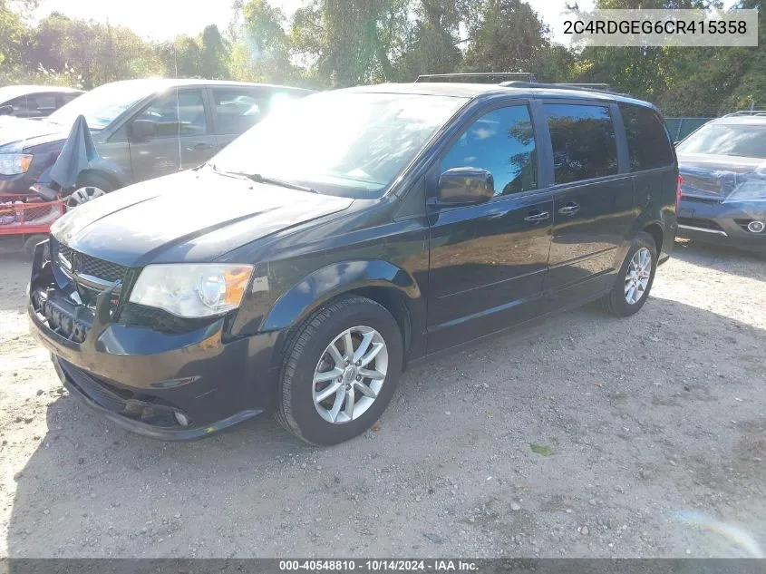 2012 Dodge Grand Caravan R/T VIN: 2C4RDGEG6CR415358 Lot: 40548810