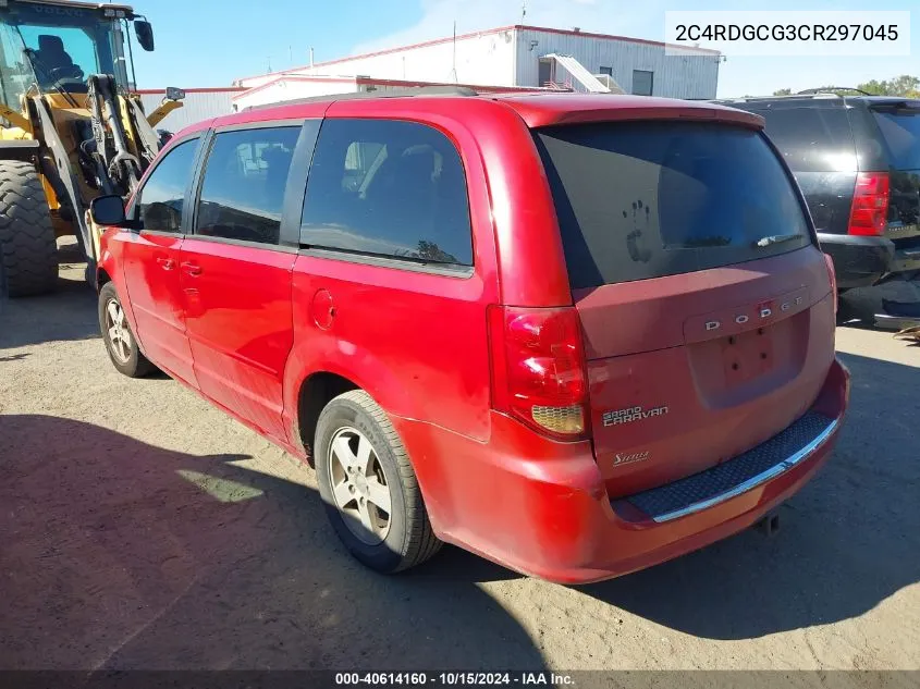 2012 Dodge Grand Caravan Sxt VIN: 2C4RDGCG3CR297045 Lot: 40614160