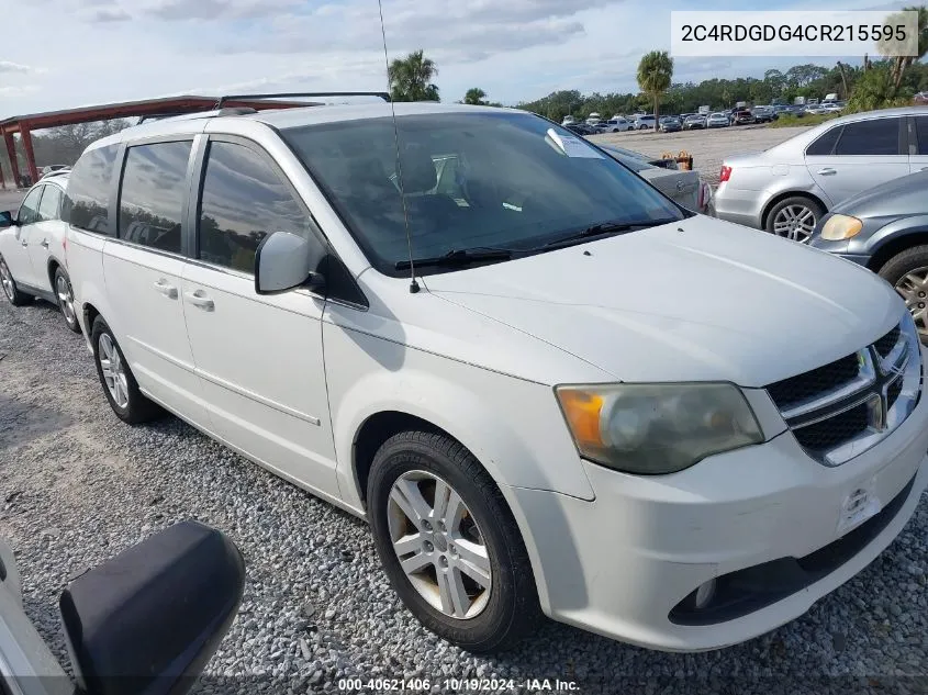 2012 Dodge Grand Caravan Crew VIN: 2C4RDGDG4CR215595 Lot: 40621406