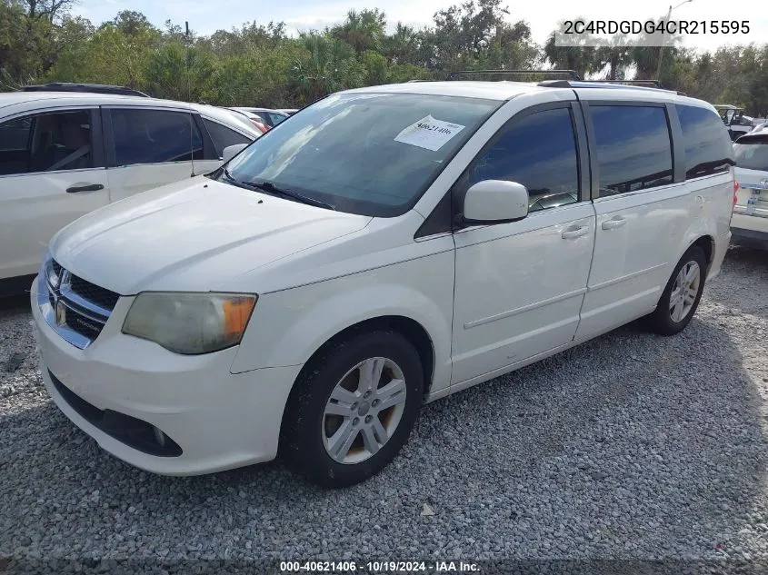 2012 Dodge Grand Caravan Crew VIN: 2C4RDGDG4CR215595 Lot: 40621406