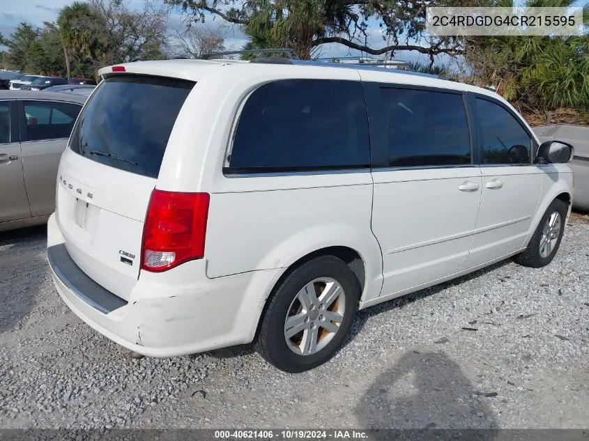 2012 Dodge Grand Caravan Crew VIN: 2C4RDGDG4CR215595 Lot: 40621406