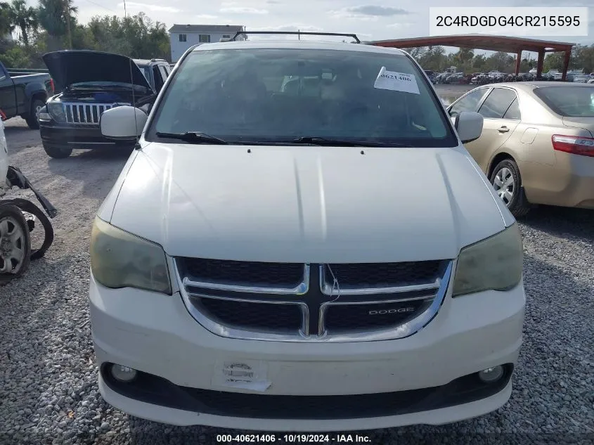 2012 Dodge Grand Caravan Crew VIN: 2C4RDGDG4CR215595 Lot: 40621406