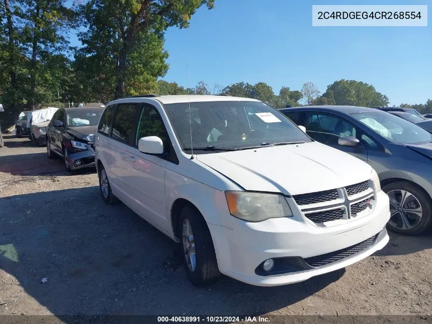 2012 Dodge Grand Caravan R/T VIN: 2C4RDGEG4CR268554 Lot: 40638991