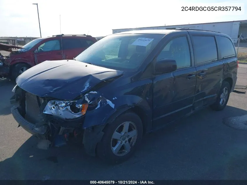 2C4RDGCG5CR357794 2012 Dodge Grand Caravan Sxt