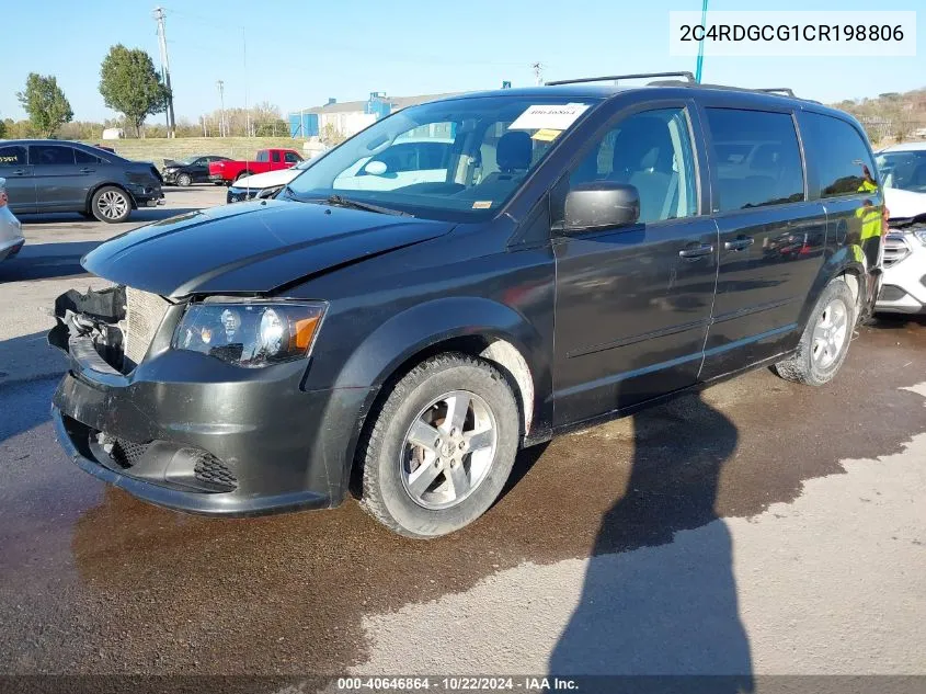 2012 Dodge Grand Caravan Sxt VIN: 2C4RDGCG1CR198806 Lot: 40646864