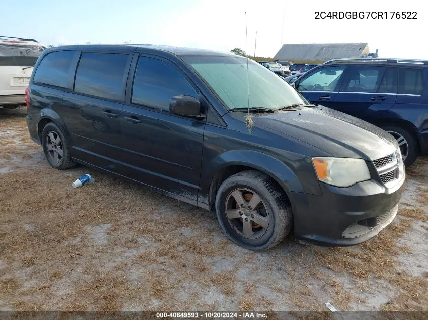 2012 Dodge Grand Caravan Se VIN: 2C4RDGBG7CR176522 Lot: 40649593