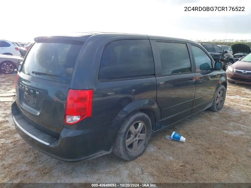 2C4RDGBG7CR176522 2012 Dodge Grand Caravan Se