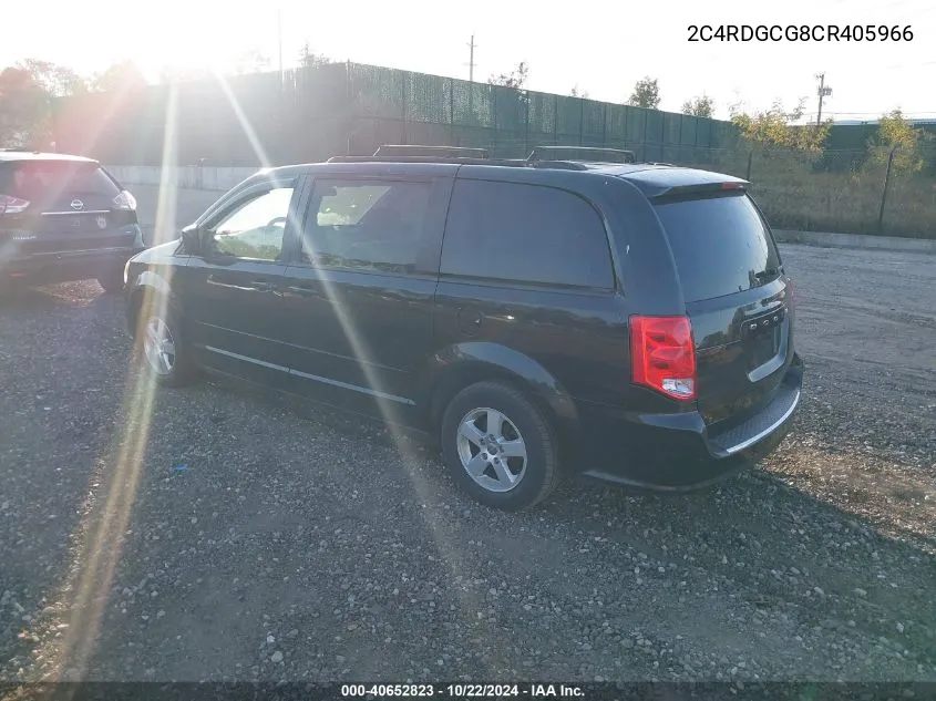 2C4RDGCG8CR405966 2012 Dodge Grand Caravan Sxt