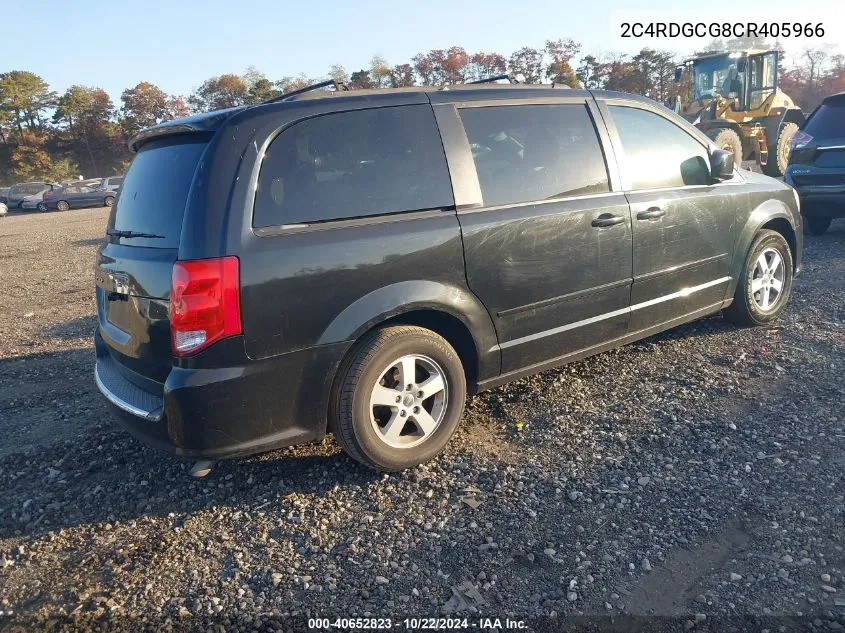 2C4RDGCG8CR405966 2012 Dodge Grand Caravan Sxt