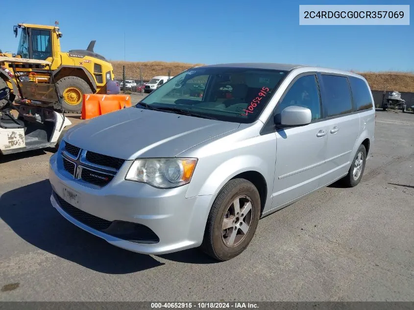 2012 Dodge Grand Caravan Sxt VIN: 2C4RDGCG0CR357069 Lot: 40652915