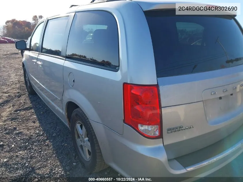 2C4RDGCG4CR302690 2012 Dodge Grand Caravan Sxt