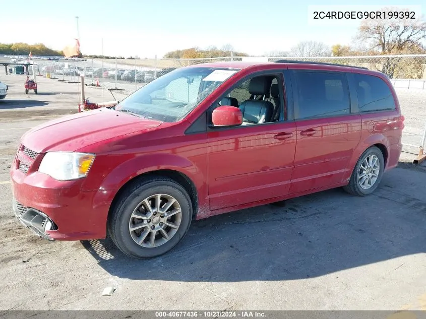 2012 Dodge Grand Caravan R/T VIN: 2C4RDGEG9CR199392 Lot: 40677436