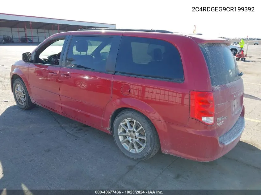 2012 Dodge Grand Caravan R/T VIN: 2C4RDGEG9CR199392 Lot: 40677436