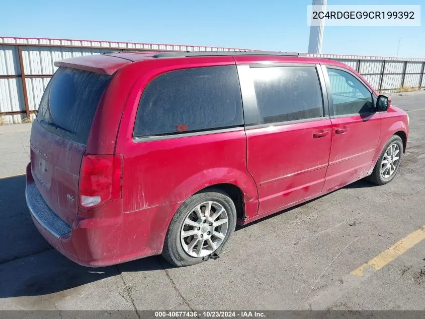 2012 Dodge Grand Caravan R/T VIN: 2C4RDGEG9CR199392 Lot: 40677436