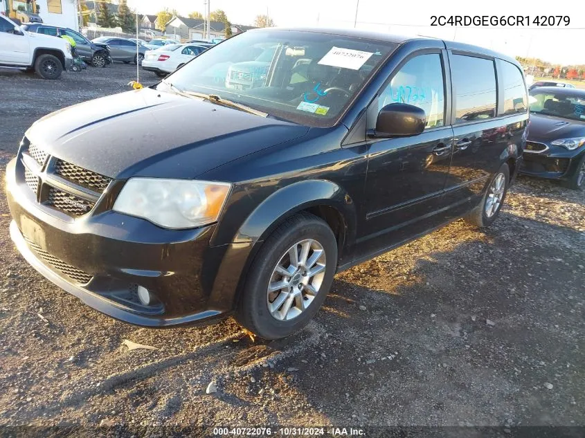 2012 Dodge Grand Caravan R/T VIN: 2C4RDGEG6CR142079 Lot: 40722076