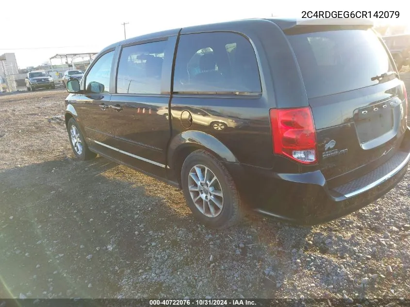 2012 Dodge Grand Caravan R/T VIN: 2C4RDGEG6CR142079 Lot: 40722076