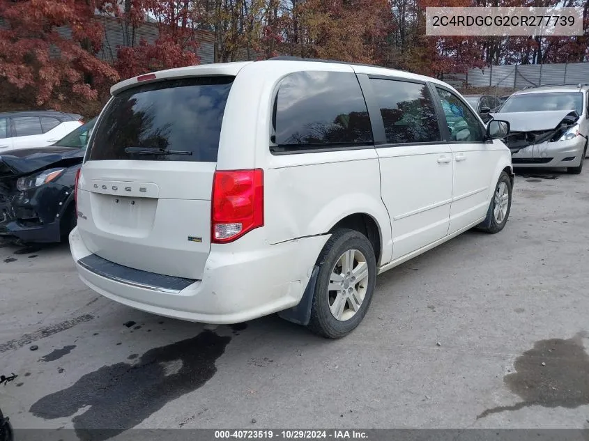 2012 Dodge Grand Caravan Sxt VIN: 2C4RDGCG2CR277739 Lot: 40723519