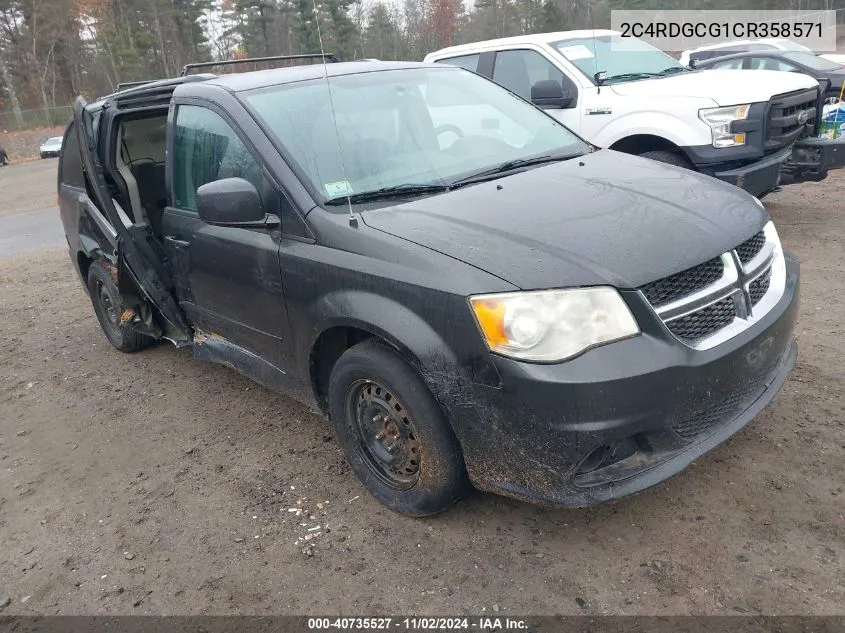 2012 Dodge Grand Caravan Sxt VIN: 2C4RDGCG1CR358571 Lot: 40735527