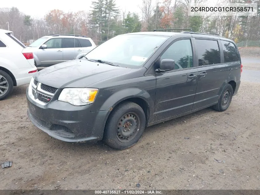 2012 Dodge Grand Caravan Sxt VIN: 2C4RDGCG1CR358571 Lot: 40735527