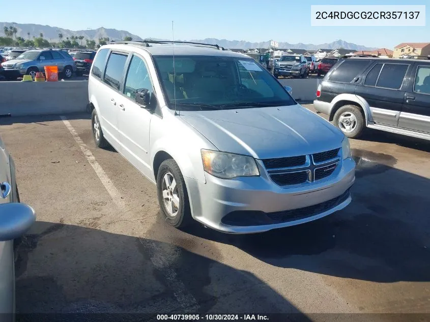 2012 Dodge Grand Caravan Sxt VIN: 2C4RDGCG2CR357137 Lot: 40739905