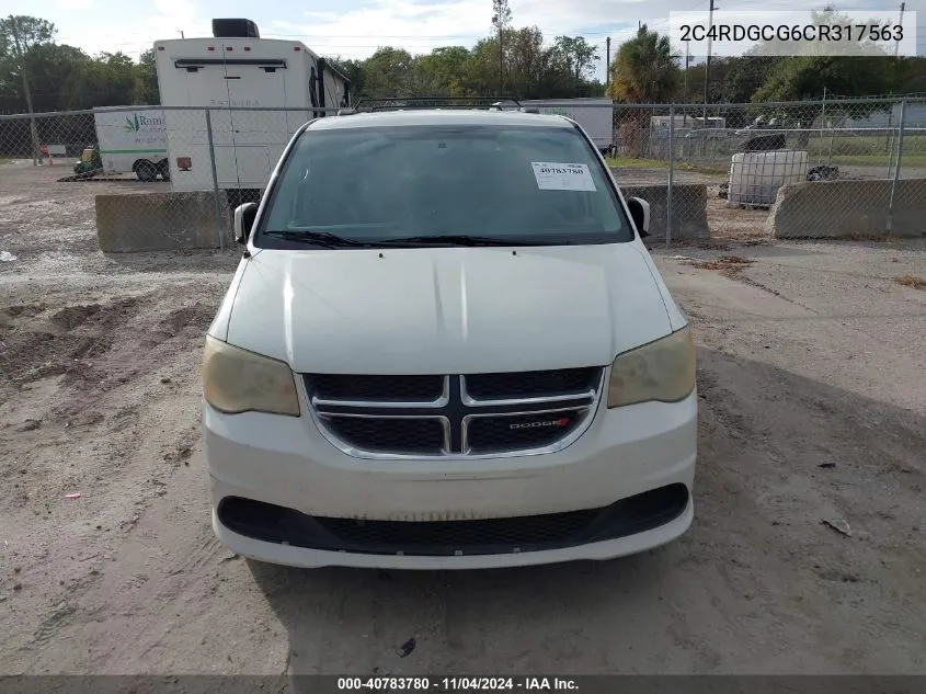 2C4RDGCG6CR317563 2012 Dodge Grand Caravan Sxt