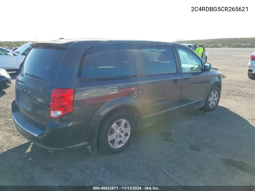 2C4RDBG5CR265621 2012 Dodge Grand Caravan Se/Avp