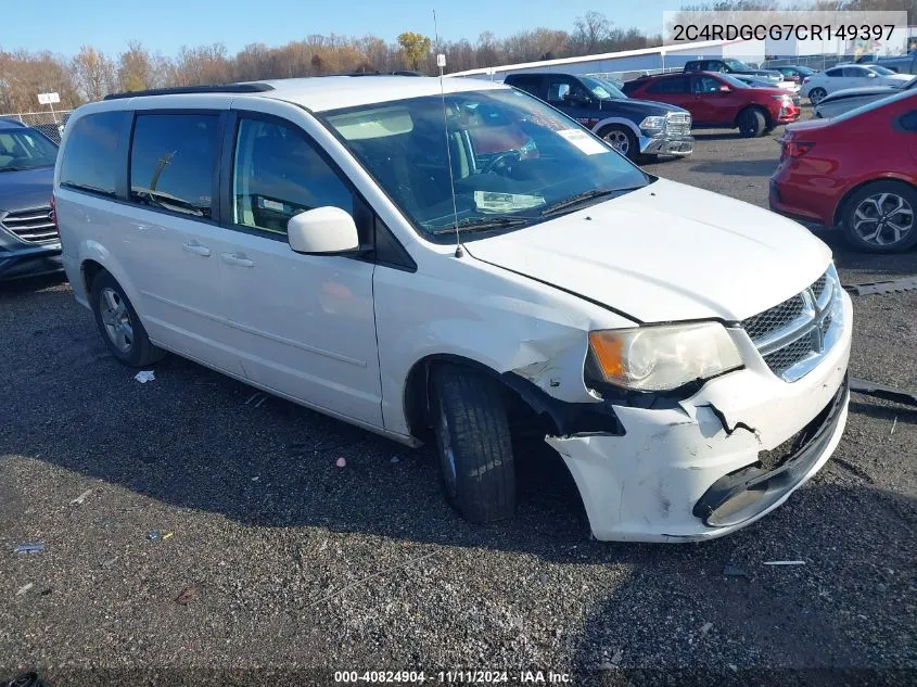 2C4RDGCG7CR149397 2012 Dodge Grand Caravan Sxt