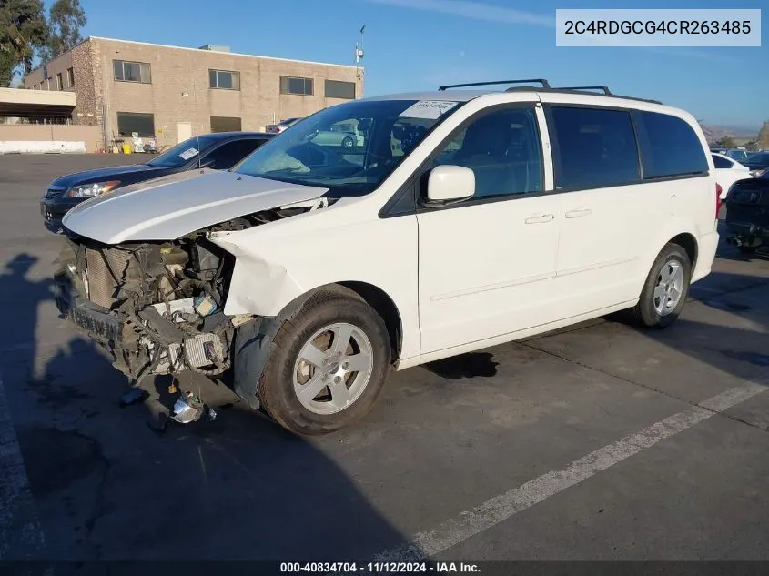 2012 Dodge Grand Caravan Sxt VIN: 2C4RDGCG4CR263485 Lot: 40834704