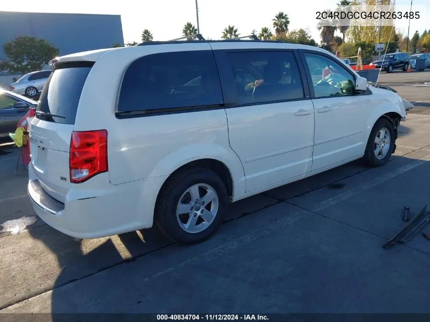 2012 Dodge Grand Caravan Sxt VIN: 2C4RDGCG4CR263485 Lot: 40834704