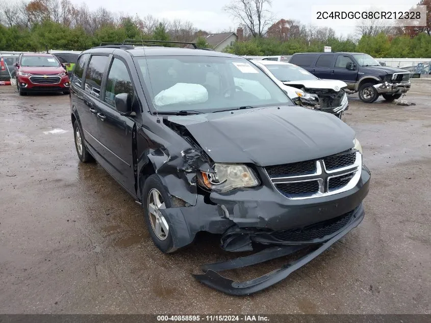 2012 Dodge Grand Caravan Sxt VIN: 2C4RDGCG8CR212328 Lot: 40858595