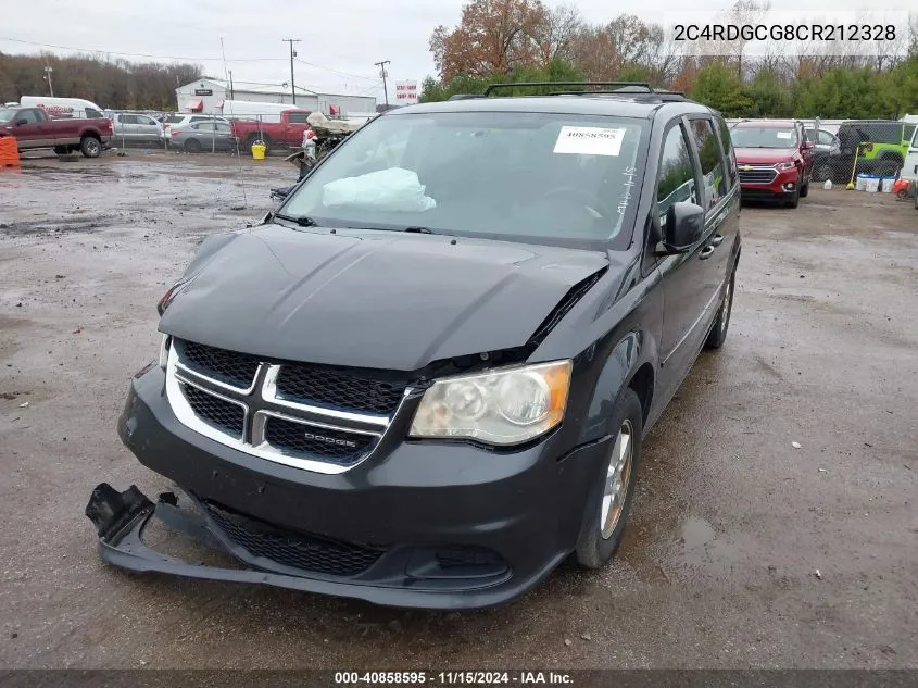 2012 Dodge Grand Caravan Sxt VIN: 2C4RDGCG8CR212328 Lot: 40858595