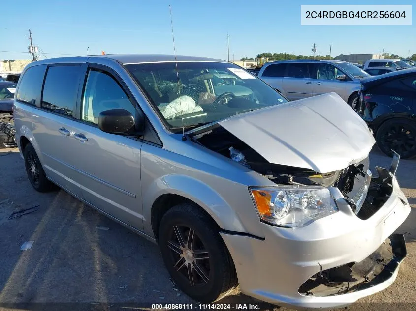 2012 Dodge Grand Caravan Se/Avp VIN: 2C4RDGBG4CR256604 Lot: 40868111