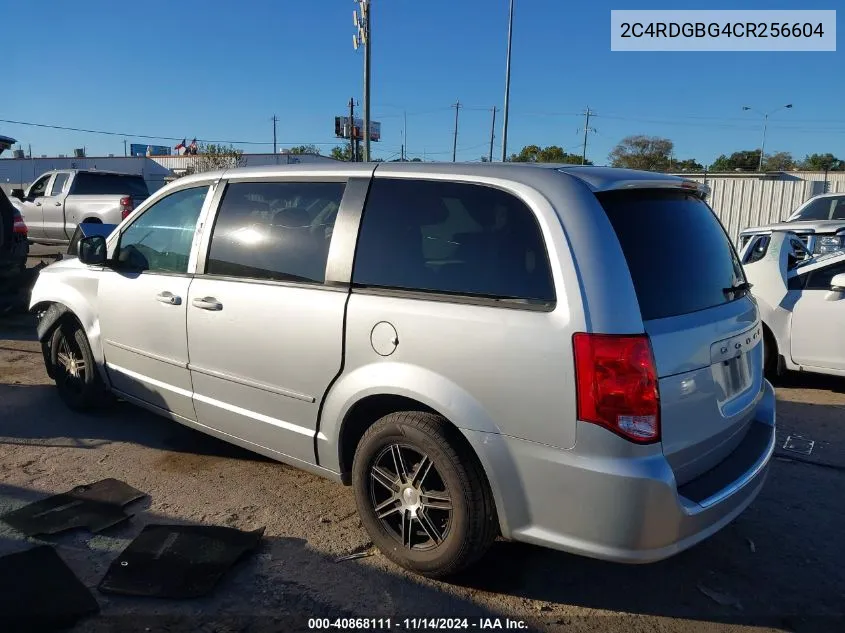 2012 Dodge Grand Caravan Se/Avp VIN: 2C4RDGBG4CR256604 Lot: 40868111