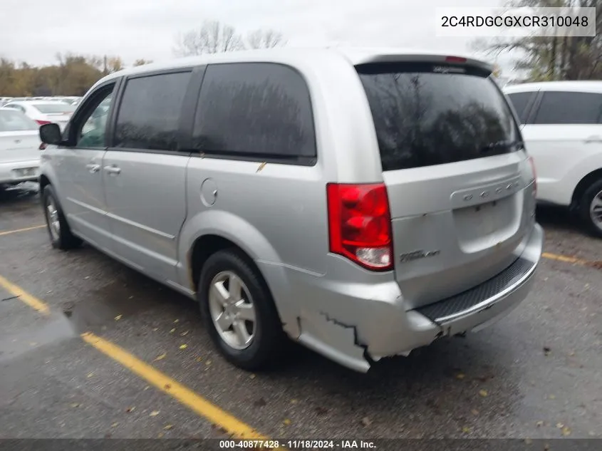 2C4RDGCGXCR310048 2012 Dodge Grand Caravan Sxt