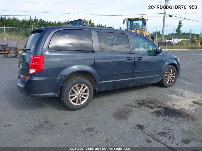 2013 Dodge Grand Caravan Se VIN: 2C4RDGBG1DR701950 Lot: 12061306