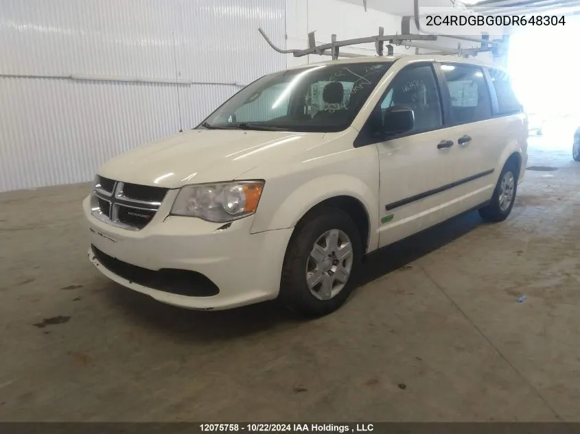 2C4RDGBG0DR648304 2013 Dodge Grand Caravan Se