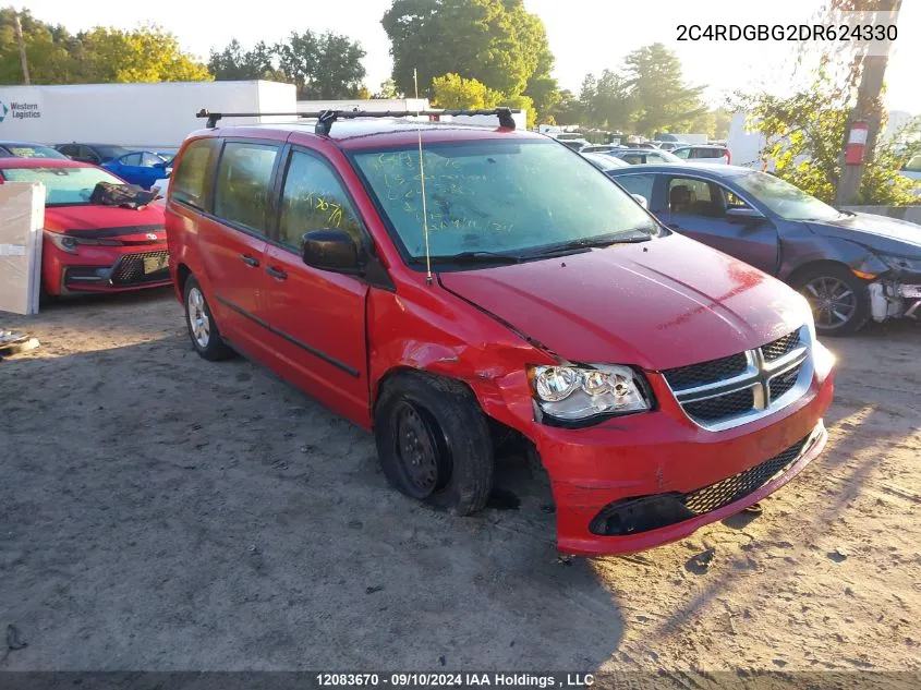 2013 Dodge Grand Caravan Se VIN: 2C4RDGBG2DR624330 Lot: 12083670