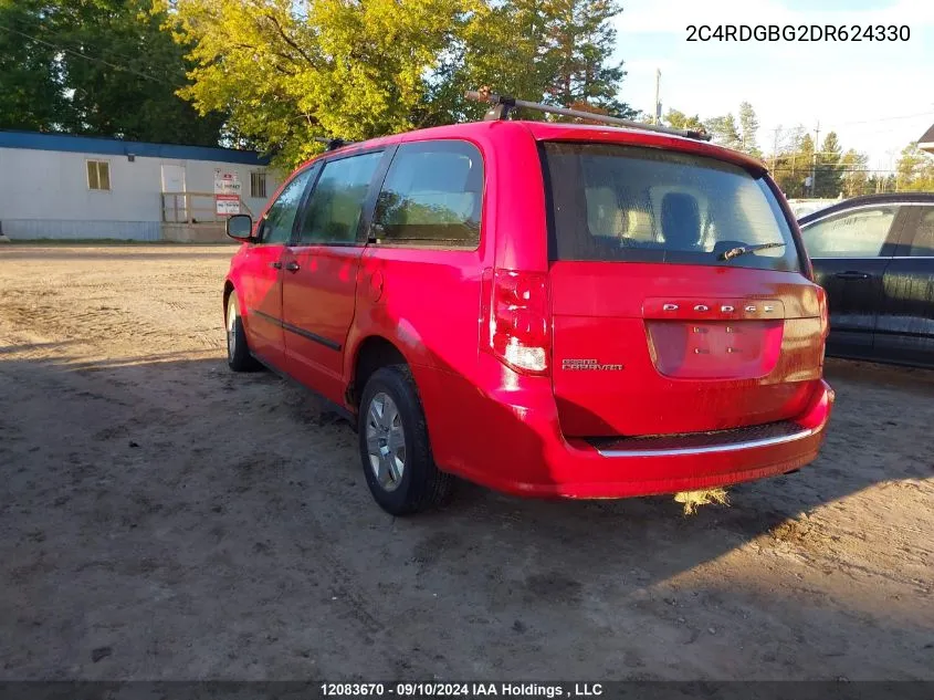 2C4RDGBG2DR624330 2013 Dodge Grand Caravan Se