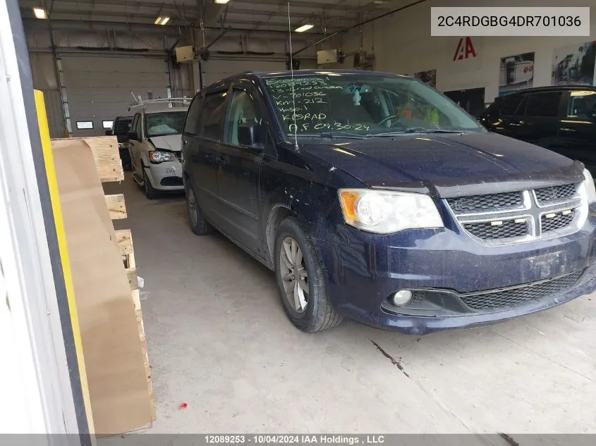 2013 Dodge Grand Caravan Se/Sxt VIN: 2C4RDGBG4DR701036 Lot: 12089253