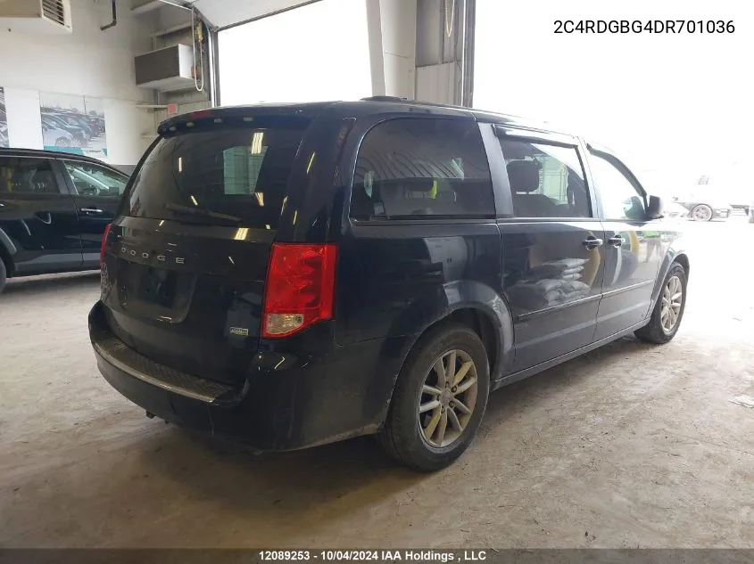 2013 Dodge Grand Caravan Se/Sxt VIN: 2C4RDGBG4DR701036 Lot: 12089253