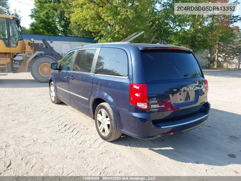 2C4RDGDG5DR613352 2013 Dodge Grand Caravan Crew