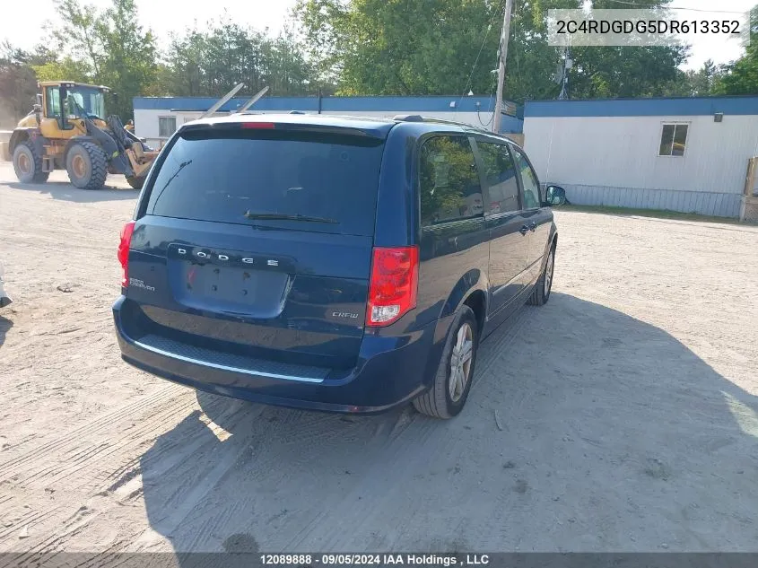 2C4RDGDG5DR613352 2013 Dodge Grand Caravan Crew